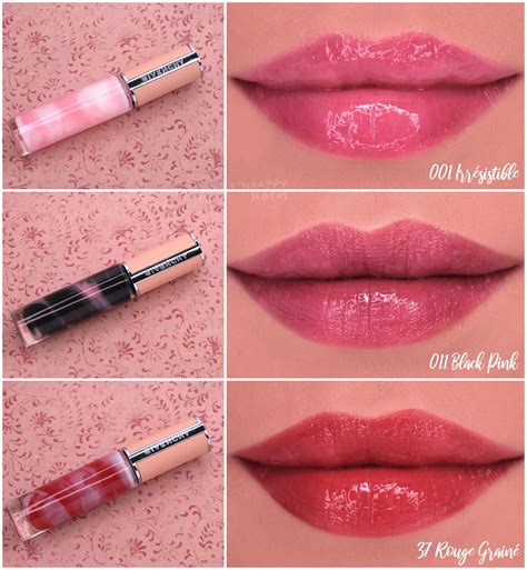 givenchy rose perfecto liquid|Givenchy black pink lip gloss.